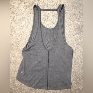 Tank high-low with open back